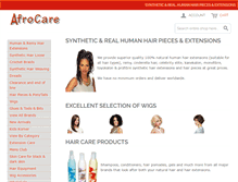 Tablet Screenshot of afrocare.com